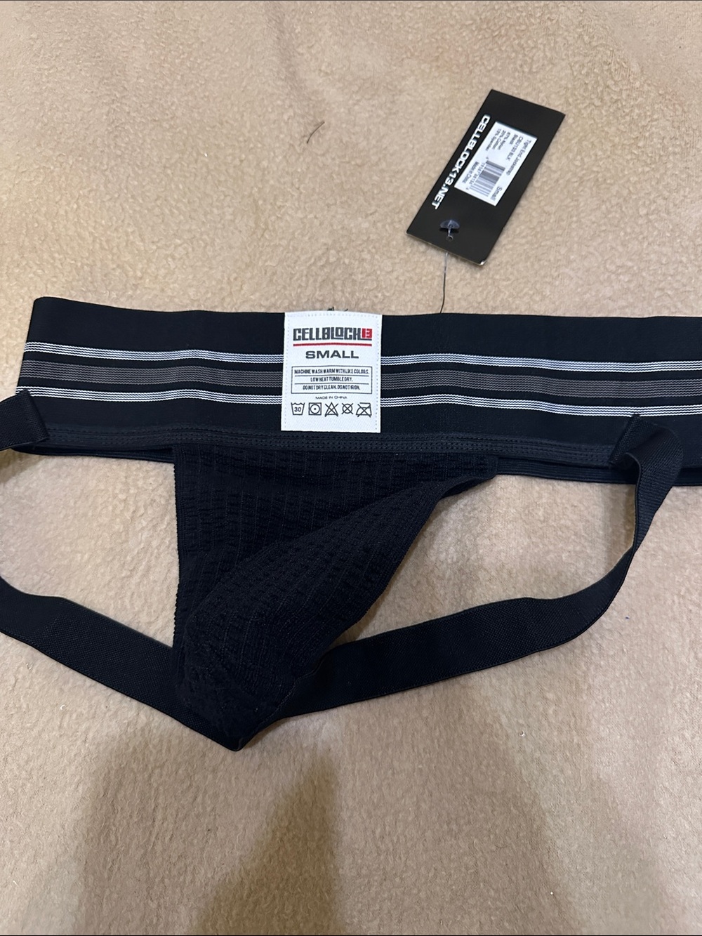 Cellblock 13 3” Black Jockstrap for Men
